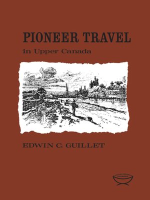 cover image of Pioneer Travel in Upper Canada